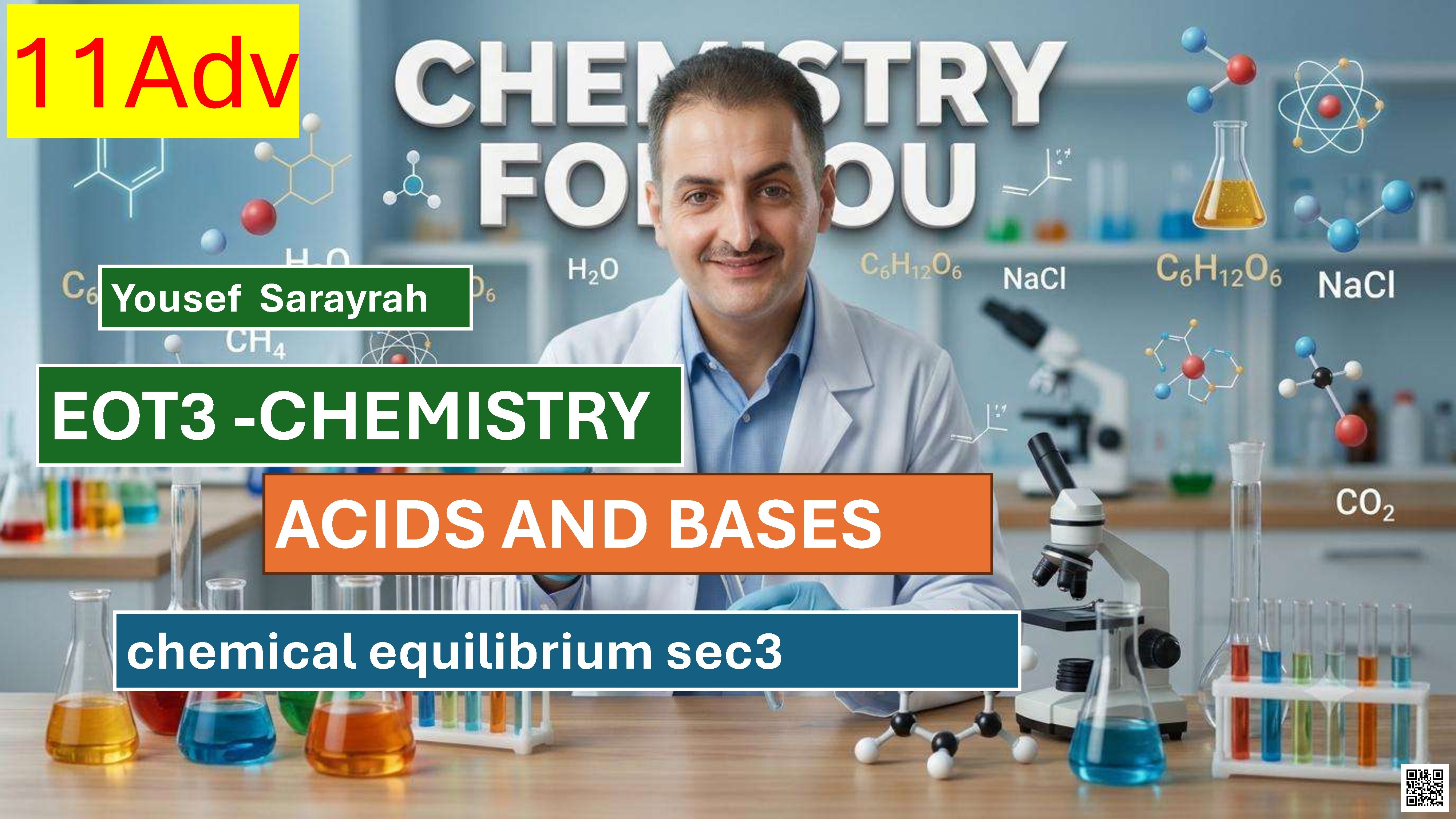 EOT3 - CHEMISTRY - ACIDS AND BASES - CHEMICAL EQUILIBRIUM