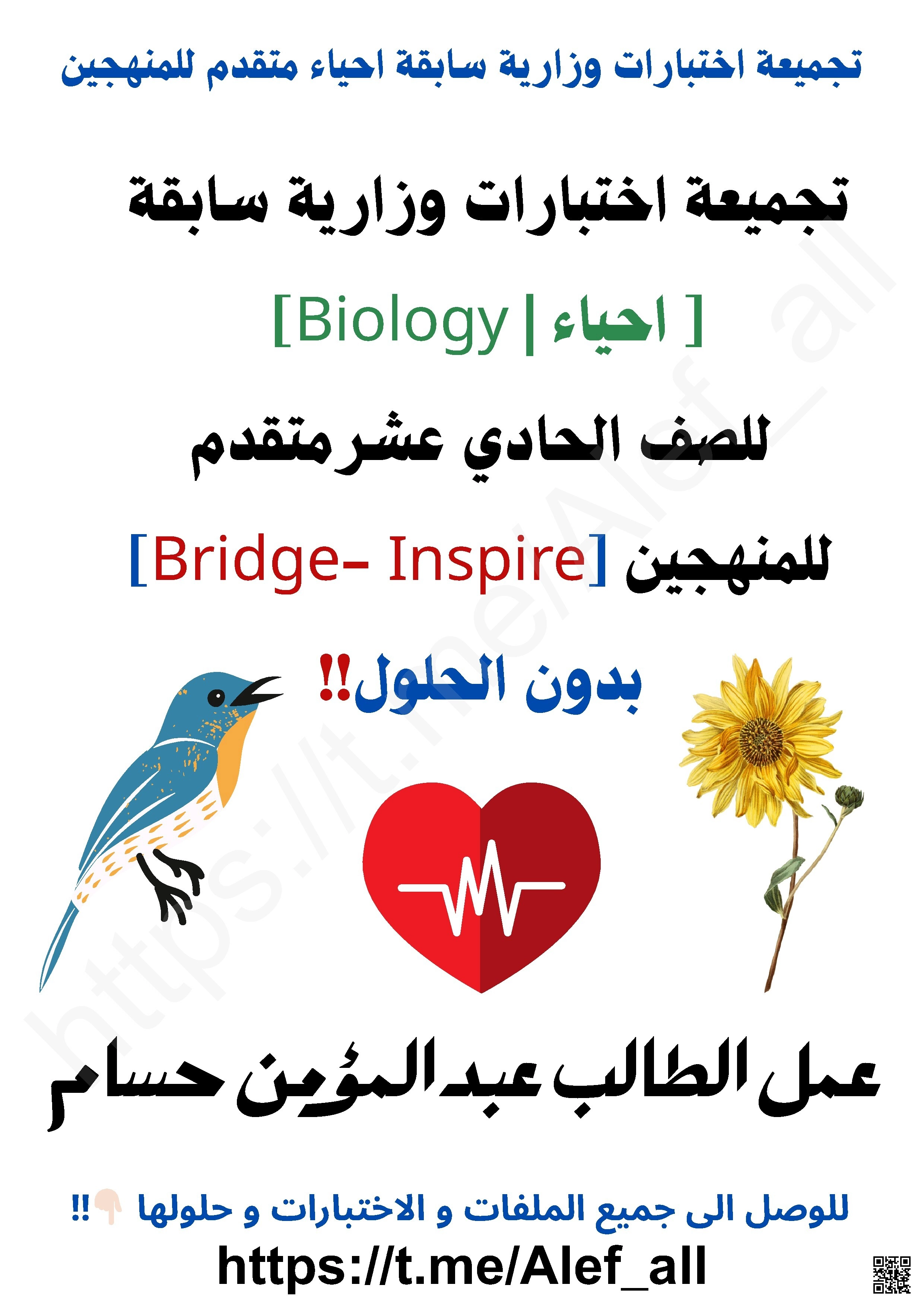 تجميعة اختبارات وزارية سابقة