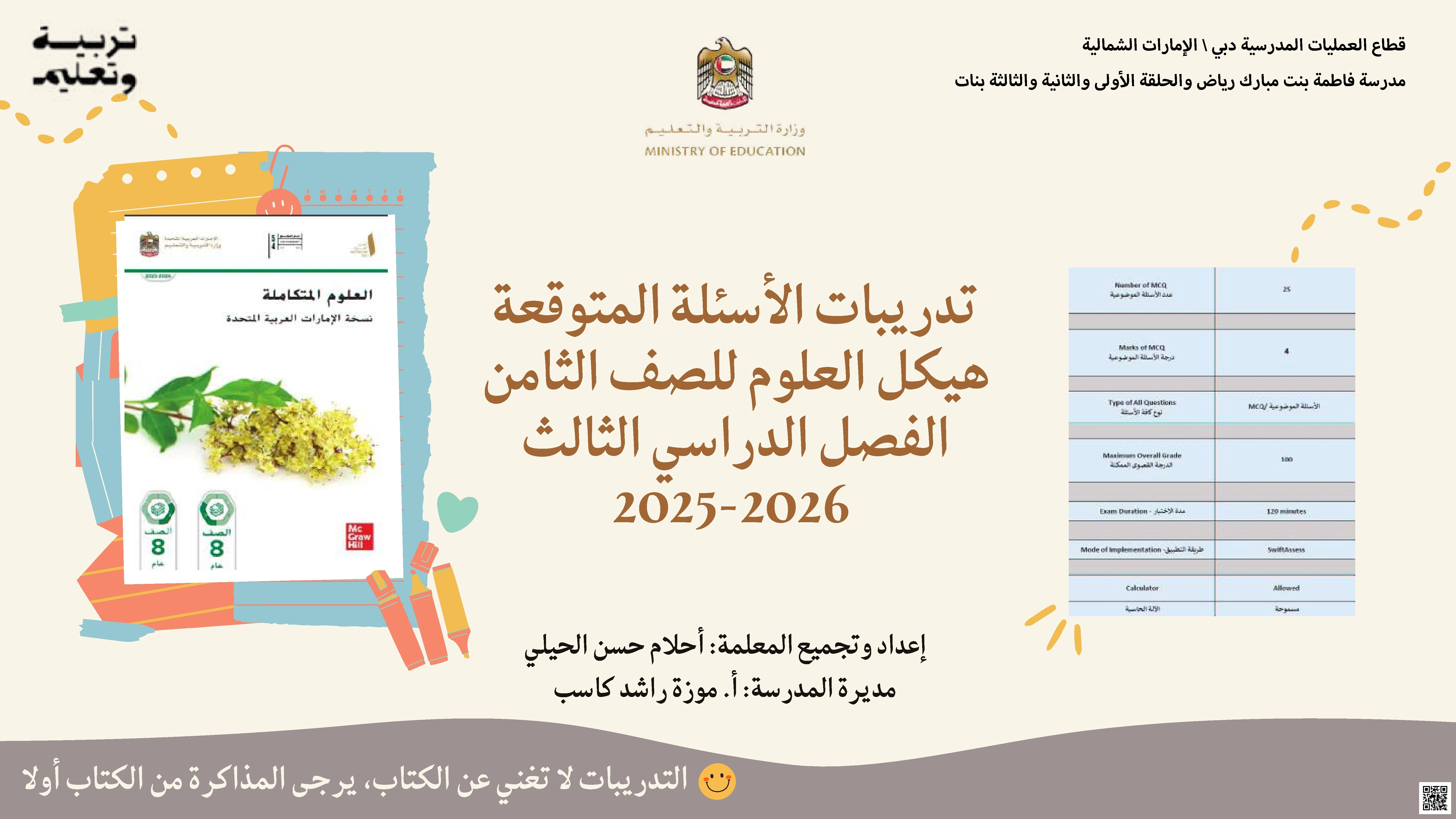 تدريبات أسئلة متوقعة هيكل غير محلول