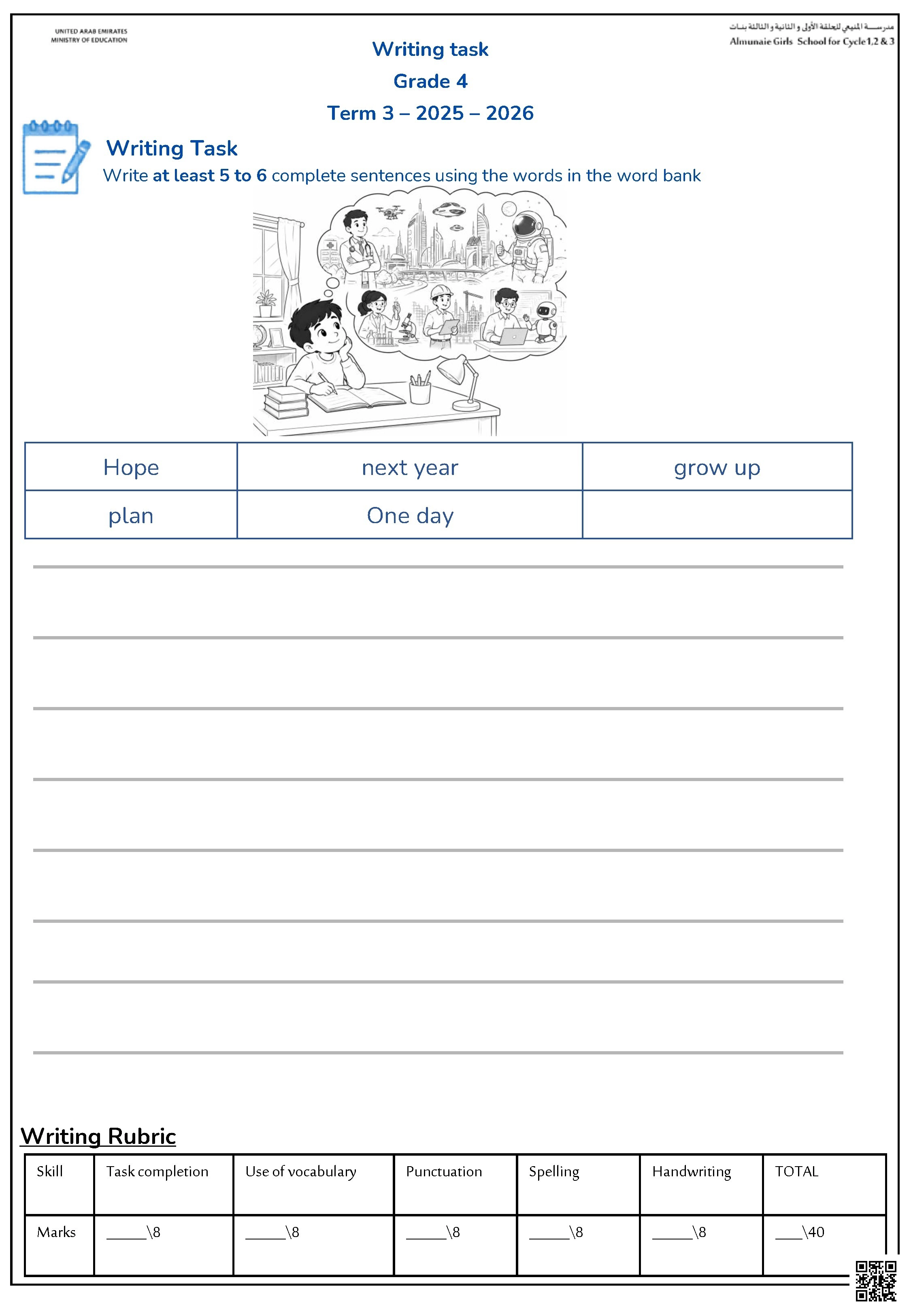 Writing task