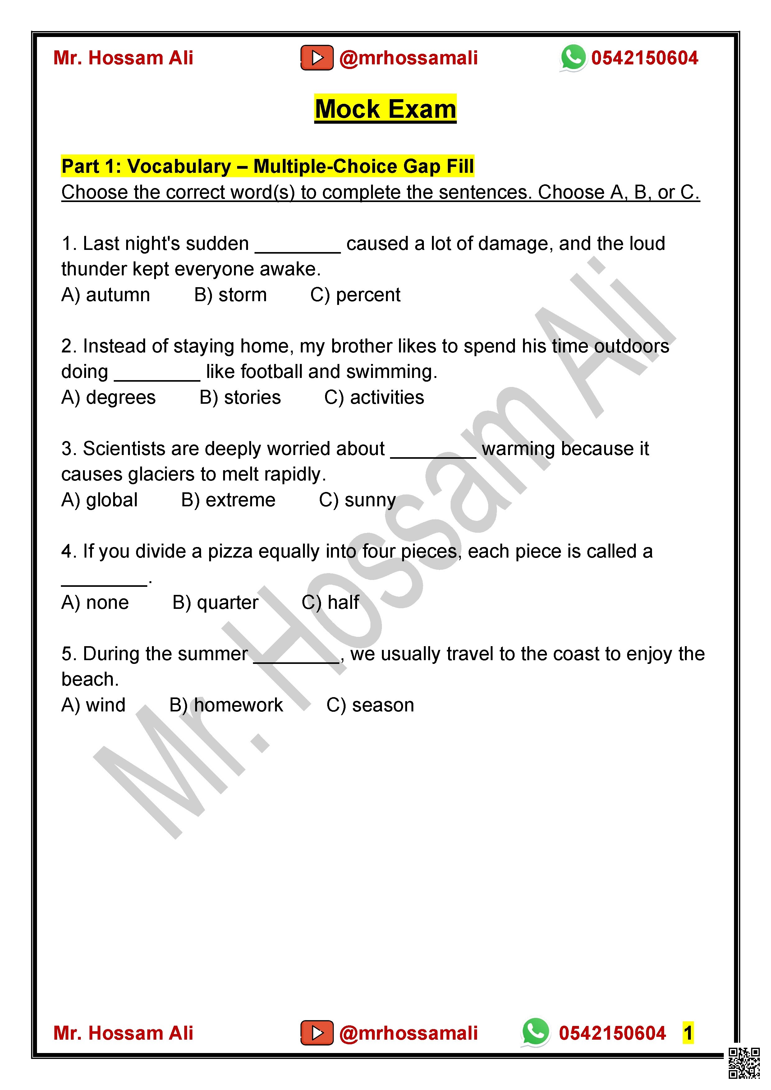 Mock Exam