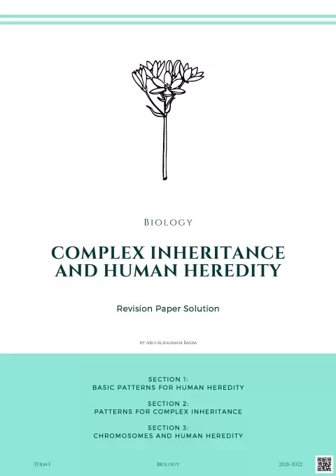 Complex Inheritance and Human Heredity Revision Paper Solution