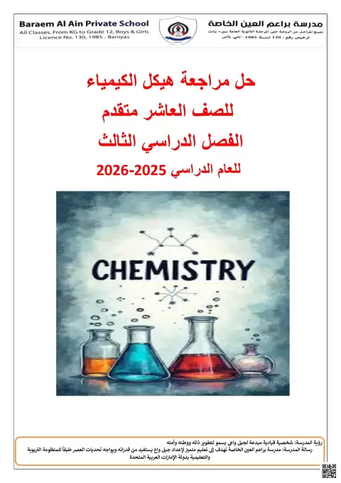 حلول هيكل الامتحان النهائي 2026م