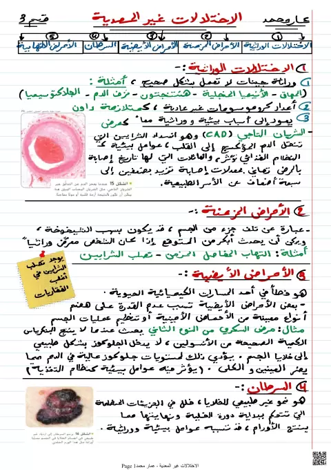 الاختلالات غير المعدية