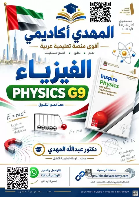 الموقع والزمن فيزياء تاسع انسباير Where and when Physics G9 inspire