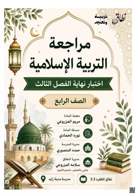مراجعة اختبار نهاية الفصل غير محلول