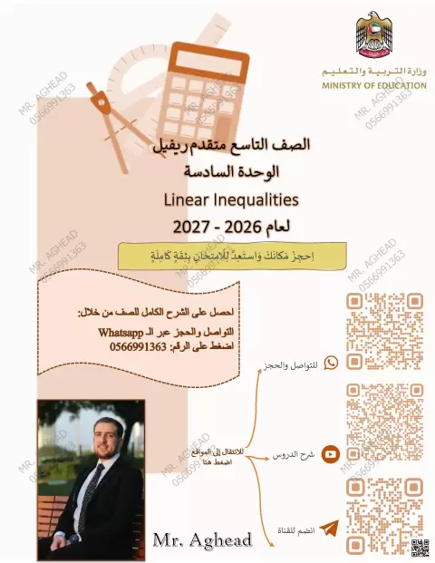 دليل حل المتباينات ذات الخطوة الواحدة