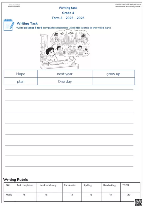 Writing task