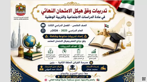 تدريبات وفق هيكل الامتحان النهائي غير محلول