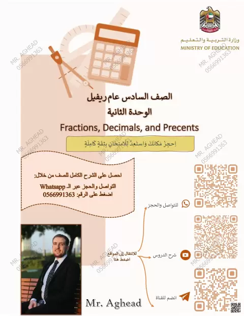 دليل فهم وتمثيل النسب المئوية منهج ريفيل