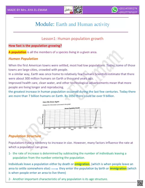 Earth and Human activity