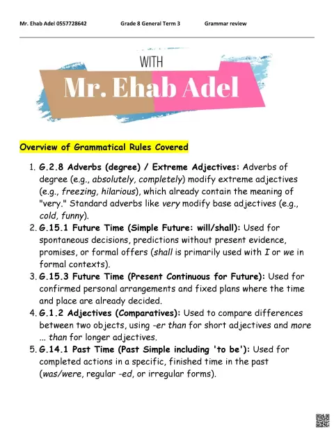 Grammar review