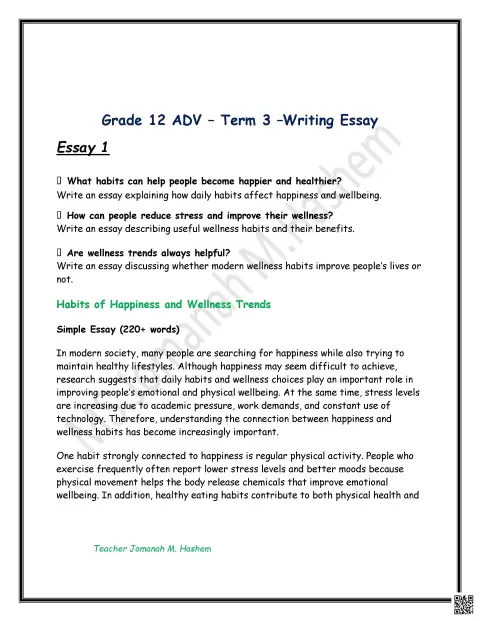 Writing Essay