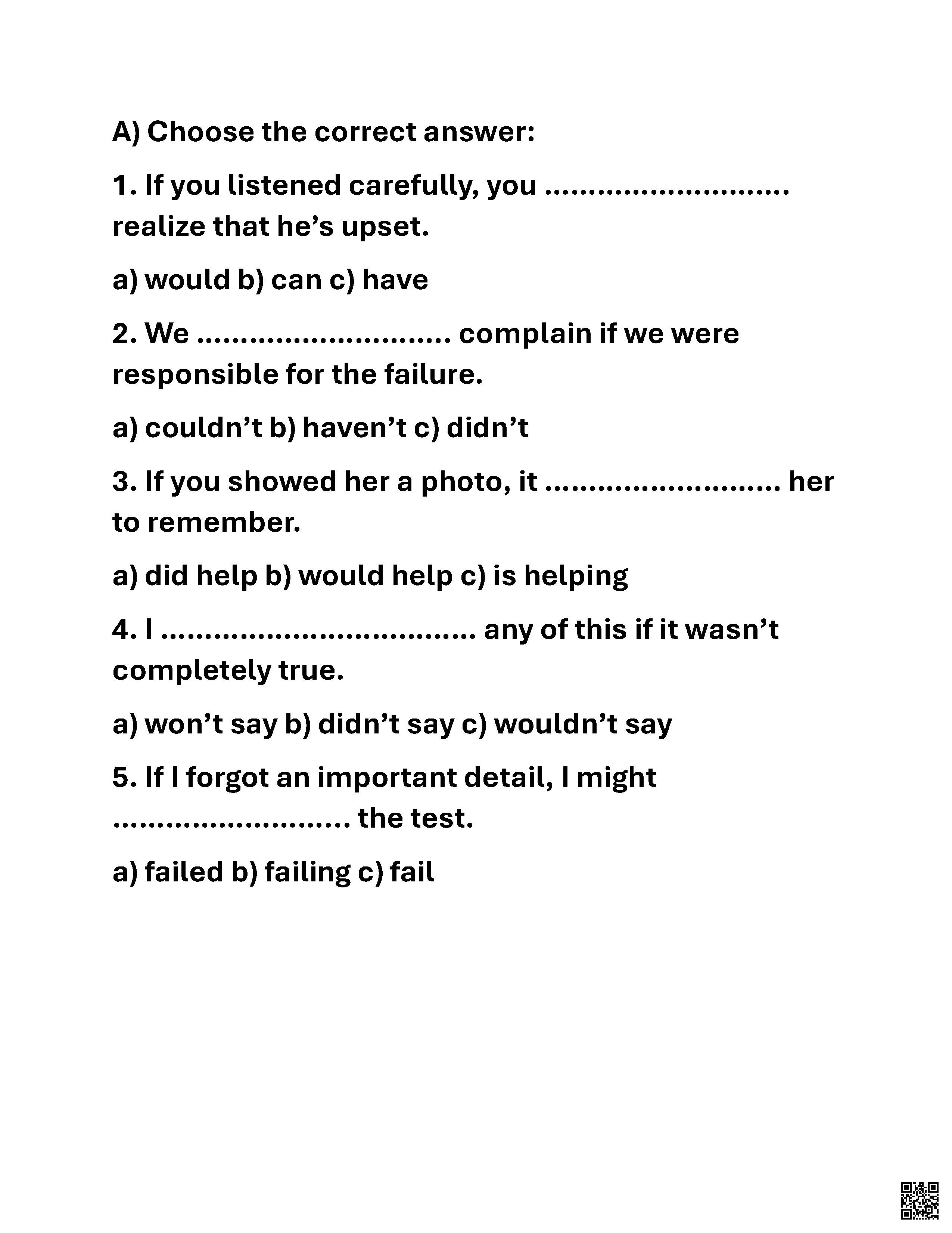  تمارين قواعد اللغة الوحدة السادسة الدرس الرابع - لغة انجليزية - الصف الصف الأول الثانوي - الفصل الفصل الثاني