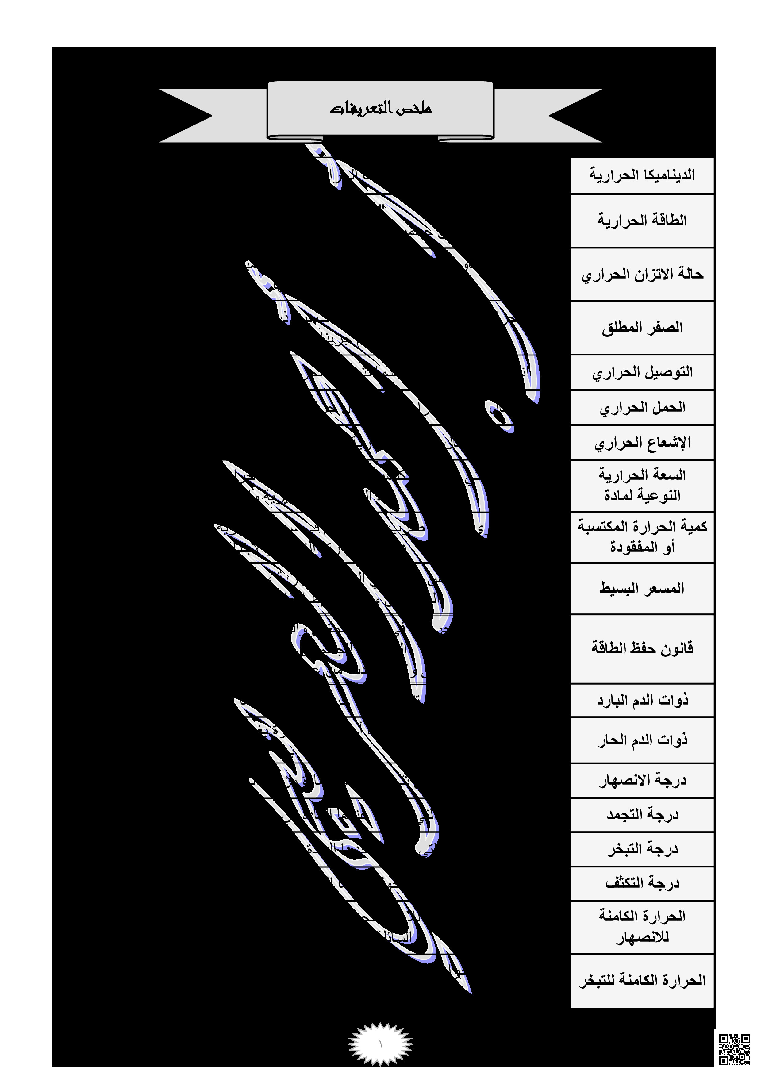 ملخص القوانين و التعريفات - فيزياء - الصف الصف الثالث الثانوي - الفصل الفصل الثاني