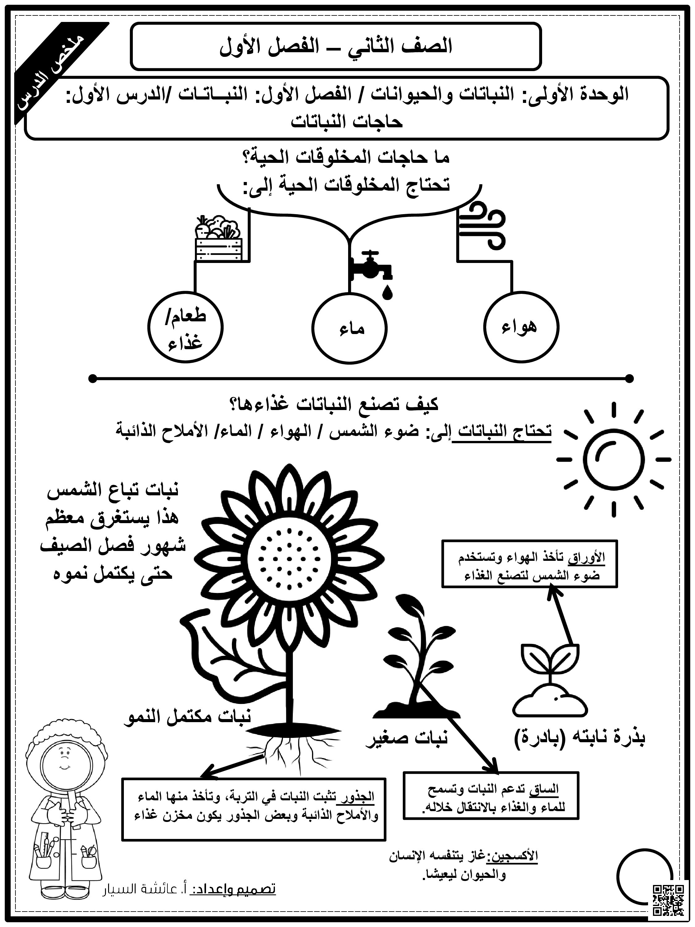 المذكرة الشاملة التي تغطي منهاج الفصل الأول كاملا - علوم - الصف الصف الثاني - الفصل الفصل الثاني