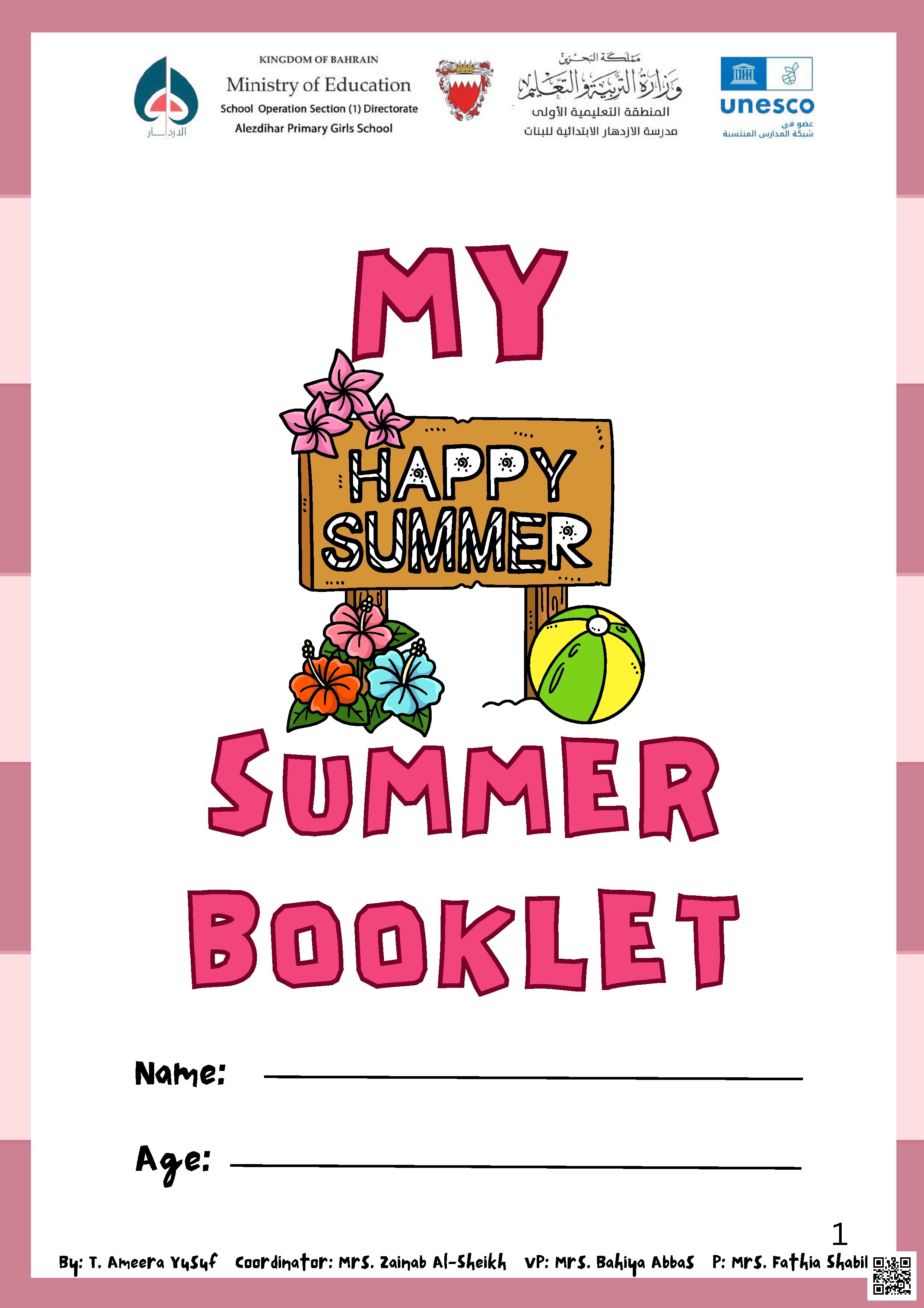 My Happy Summer Booklet