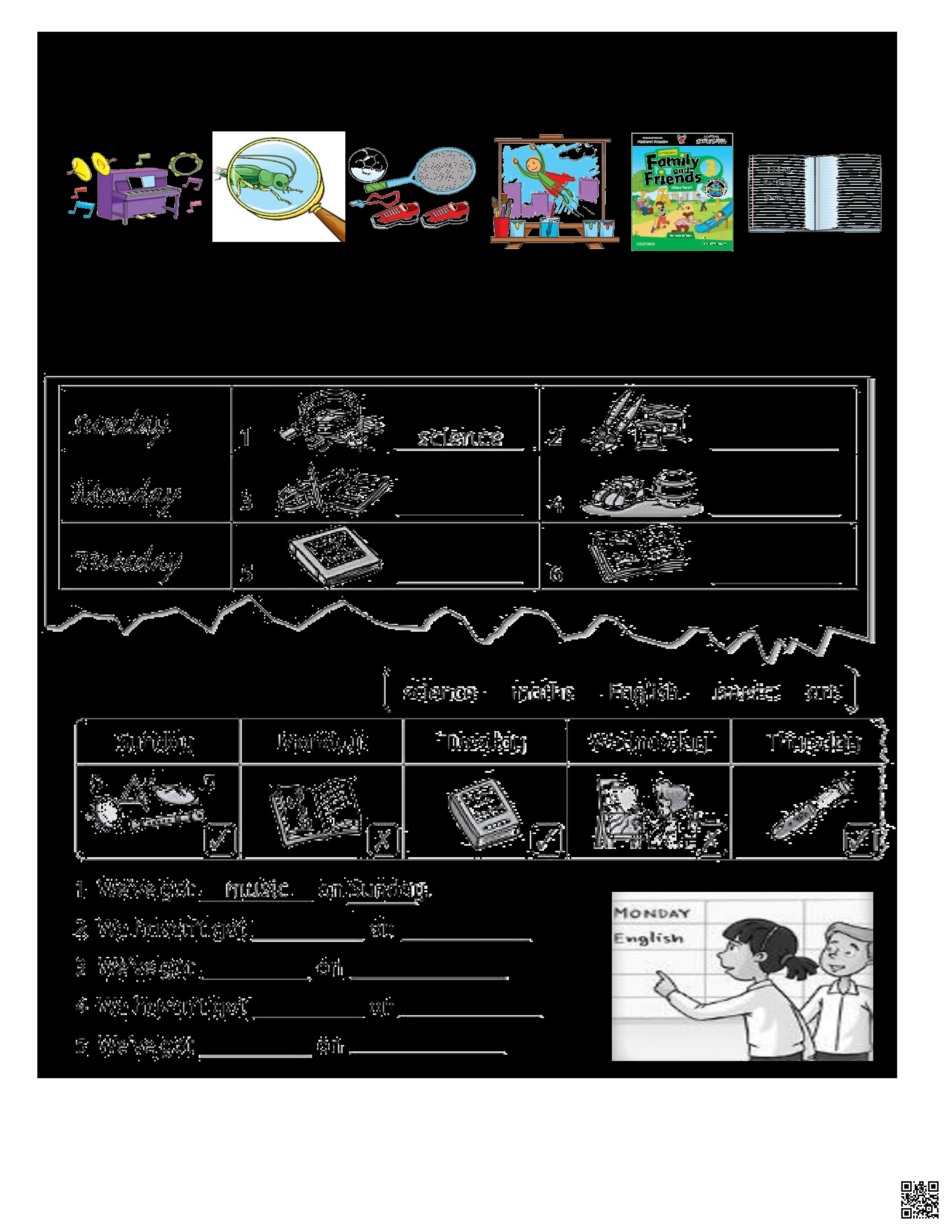 مراجعة ورقة العمل - لغة انجليزية - الصف الصف الثالث - الفصل الفصل الثاني