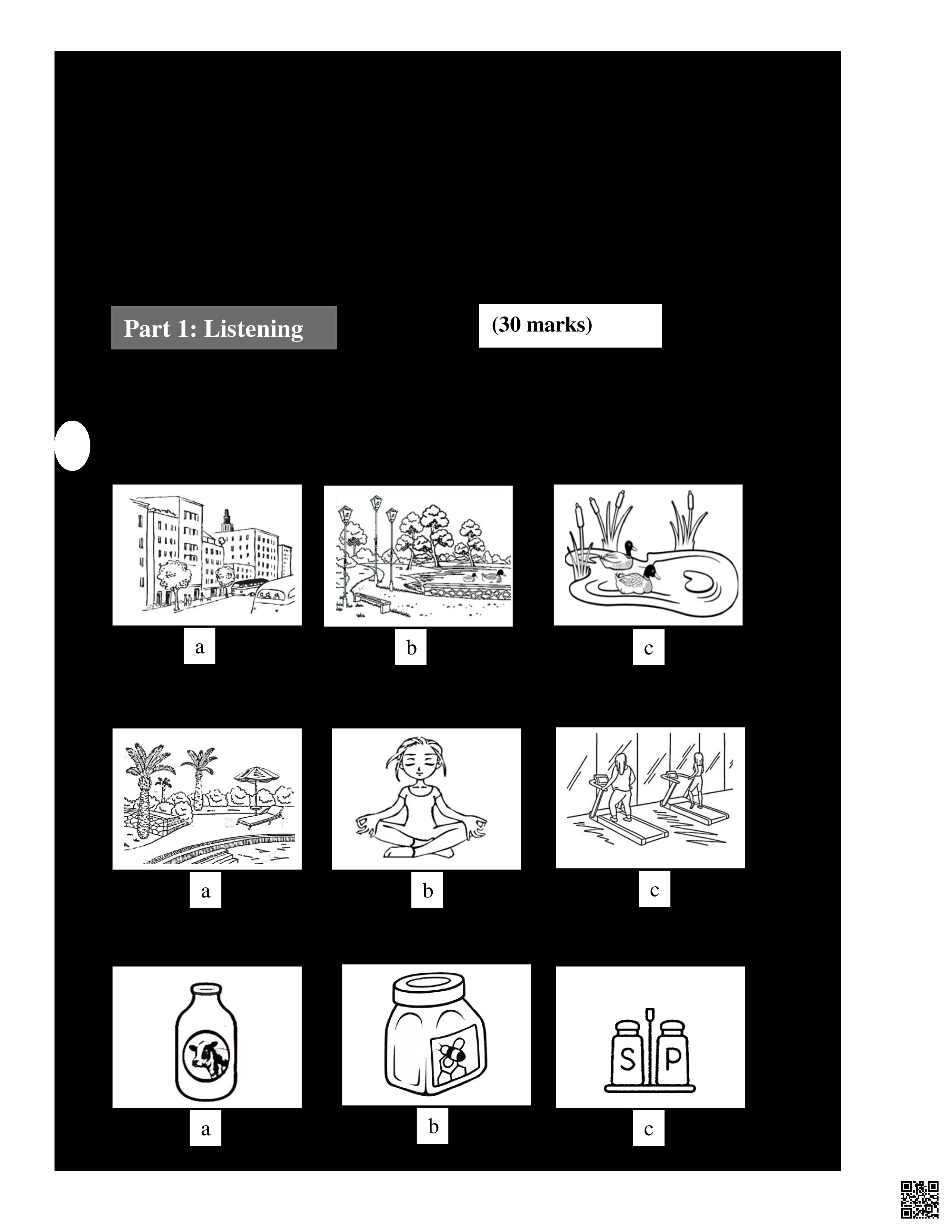 نموذح امتحان سابق - لغة انجليزية - الصف الصف الثامن - الفصل الفصل الثاني