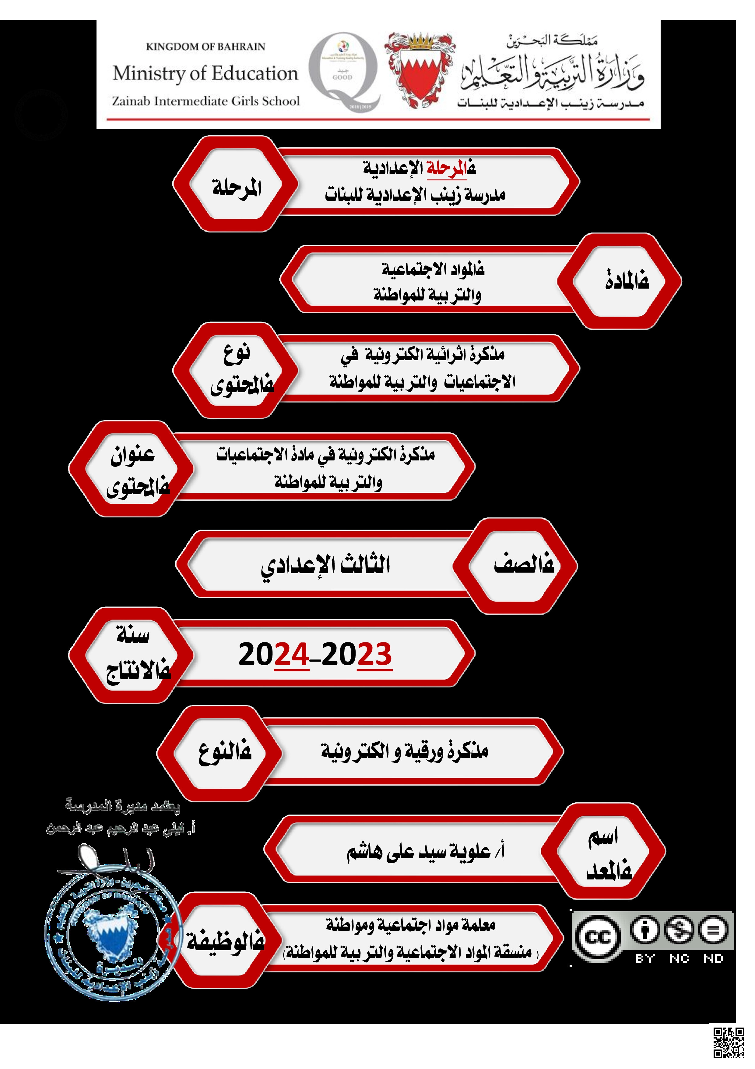 مذكرة دراسة المواد الاجتماعية و التربية للمواطنة - المواد الاجتماعية - الصف الصف التاسع - الفصل الفصل الثاني