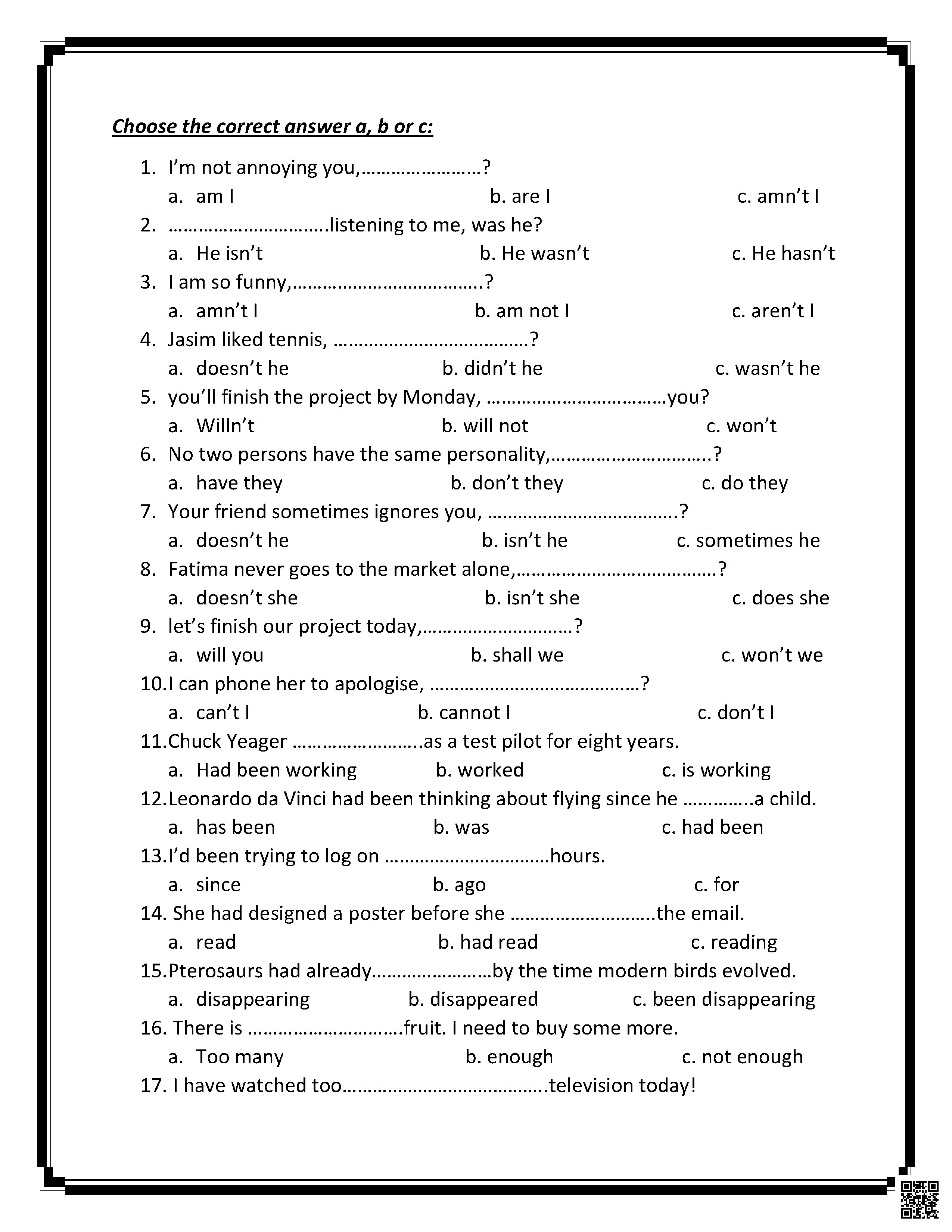 مراجعة نهاية الفصل الأول لغة انجليزية - لغة انجليزية - الصف الصف التاسع - الفصل الفصل الأول