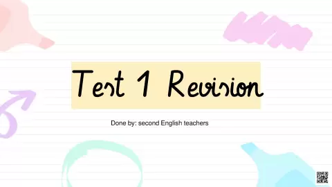 Test 1 Revision