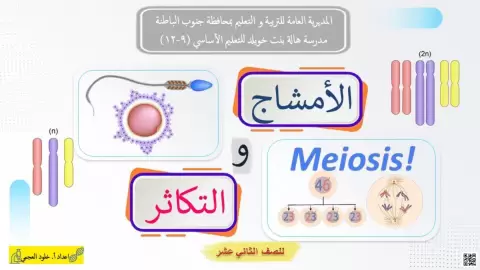 ورقة عمل التكاثر والأمشاج