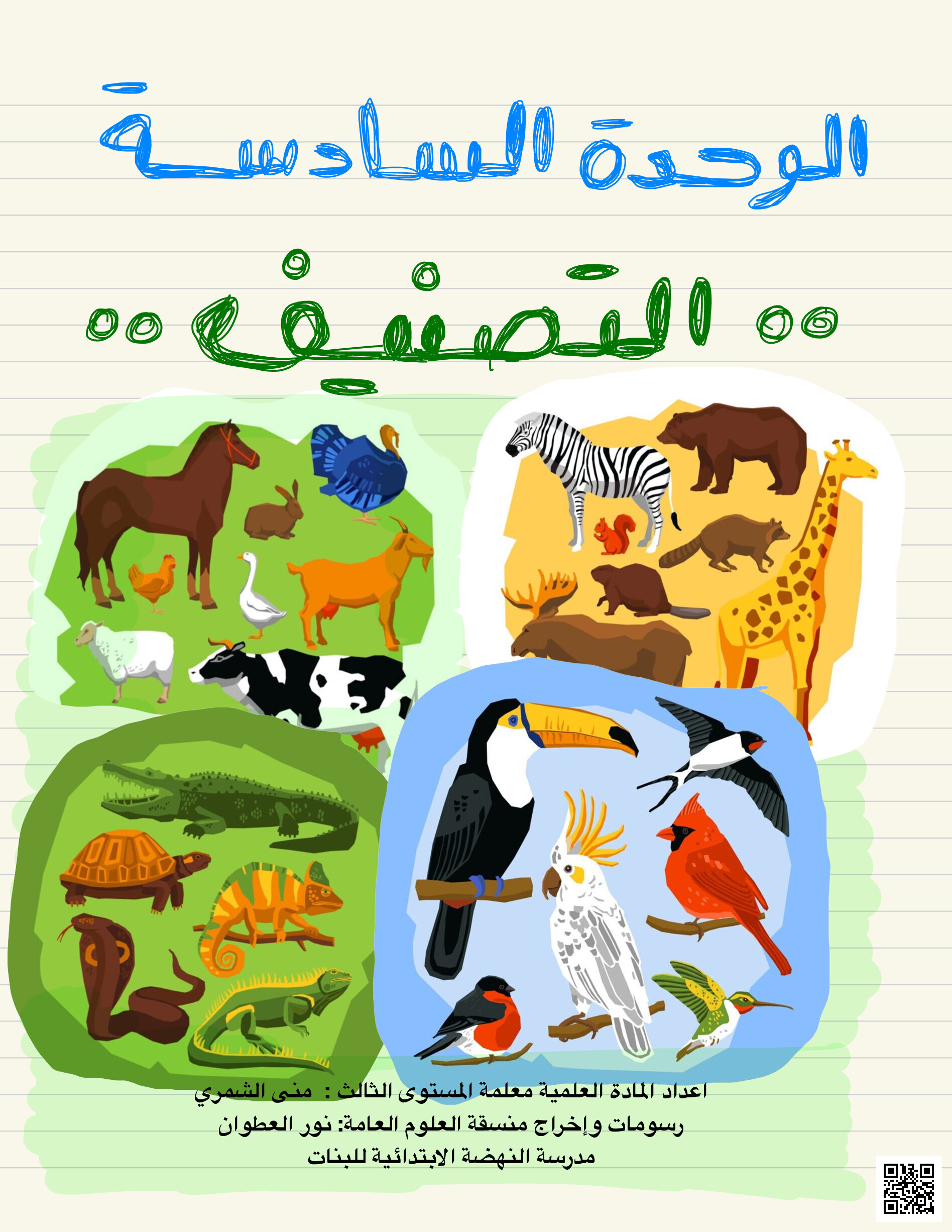 ملخص وحدة التصنيف - علوم - الصف المستوى الثالث - الفصل الفصل الثاني