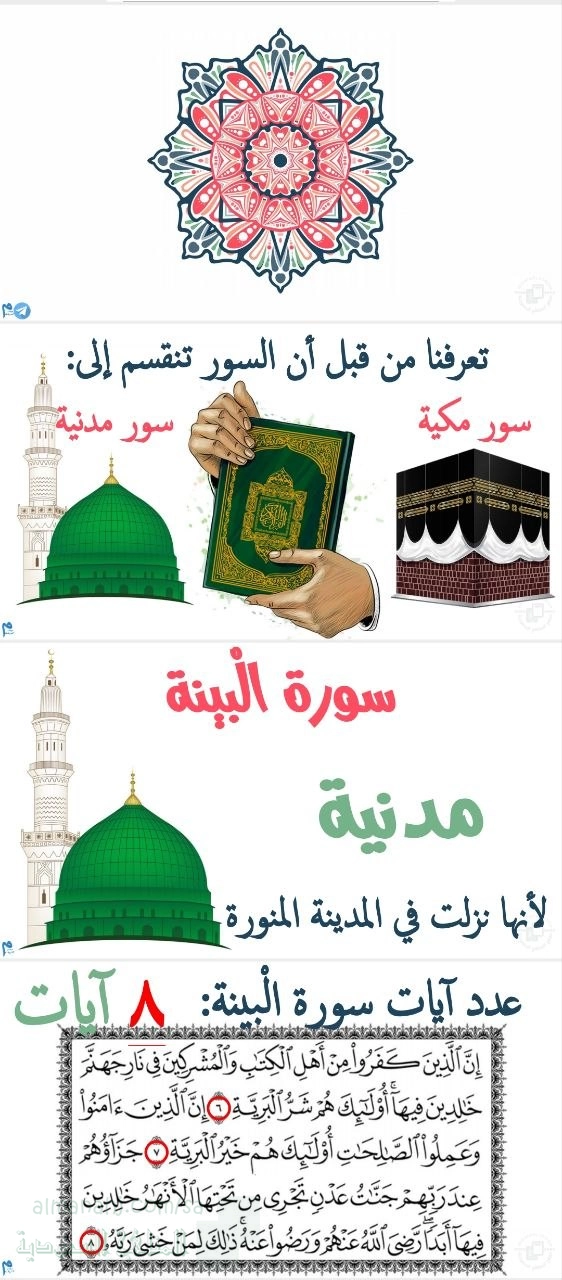 شرح سورة البينة مدنية