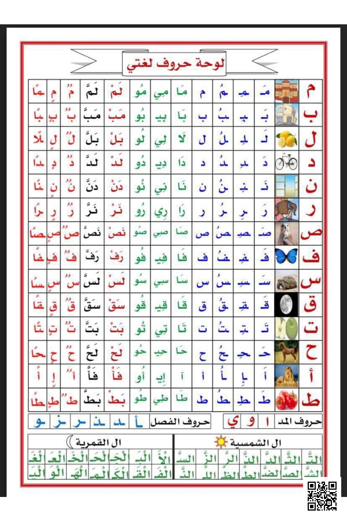 مذكرة جميع الحروف بالمهارات الأساسية - لغة عربية - الصف الصف الأول - الفصل الفصل الثاني