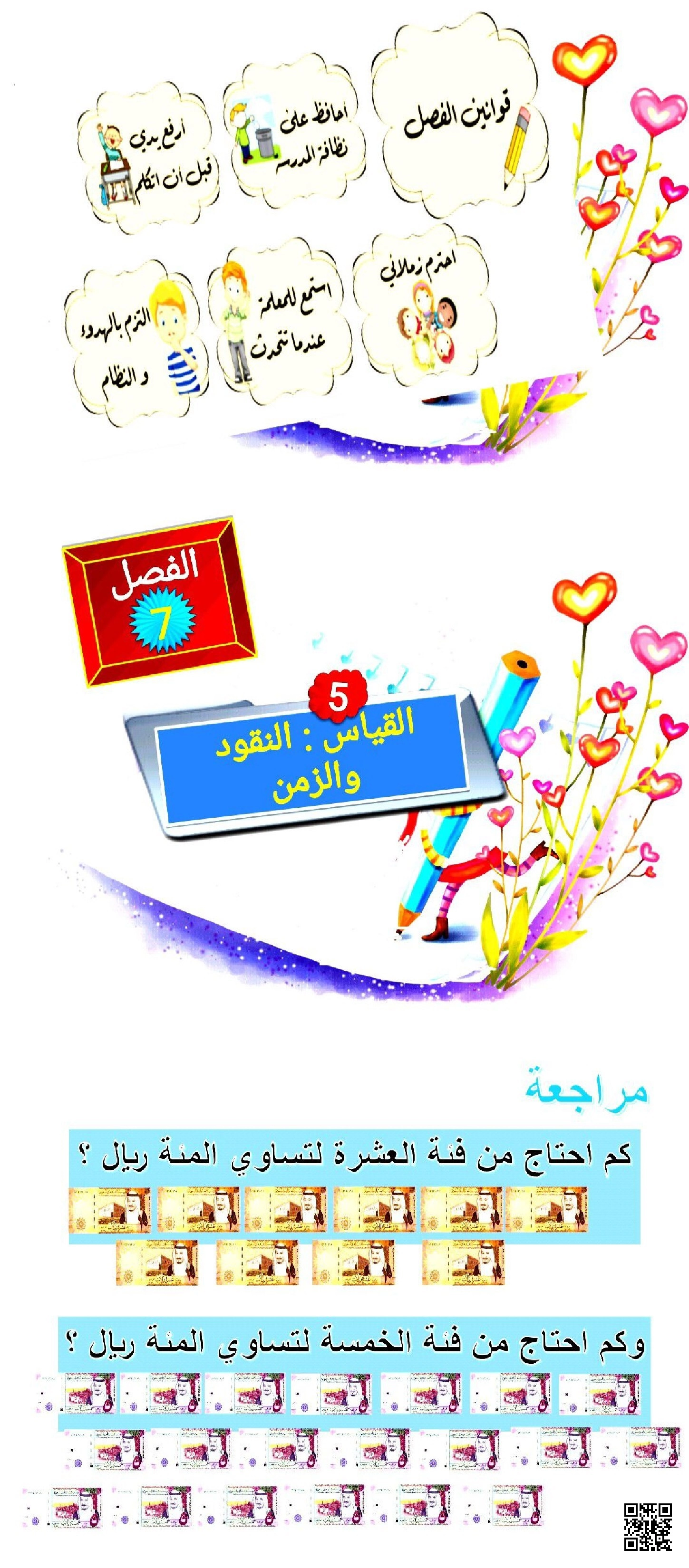 شرح درس ترتيب الأعمال اليومية القياس النقود والزمن - رياضيات - الصف الصف الثاني - الفصل الفصل الثاني