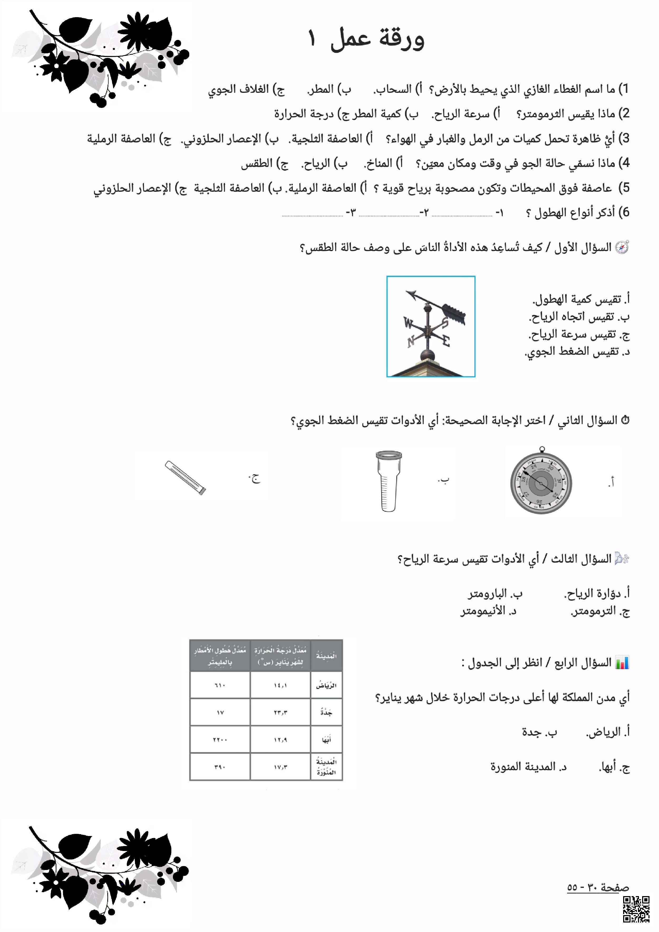 أوراق عمل ف2 على 4 نماذج - علوم - الصف الصف الثالث - الفصل الفصل الثاني