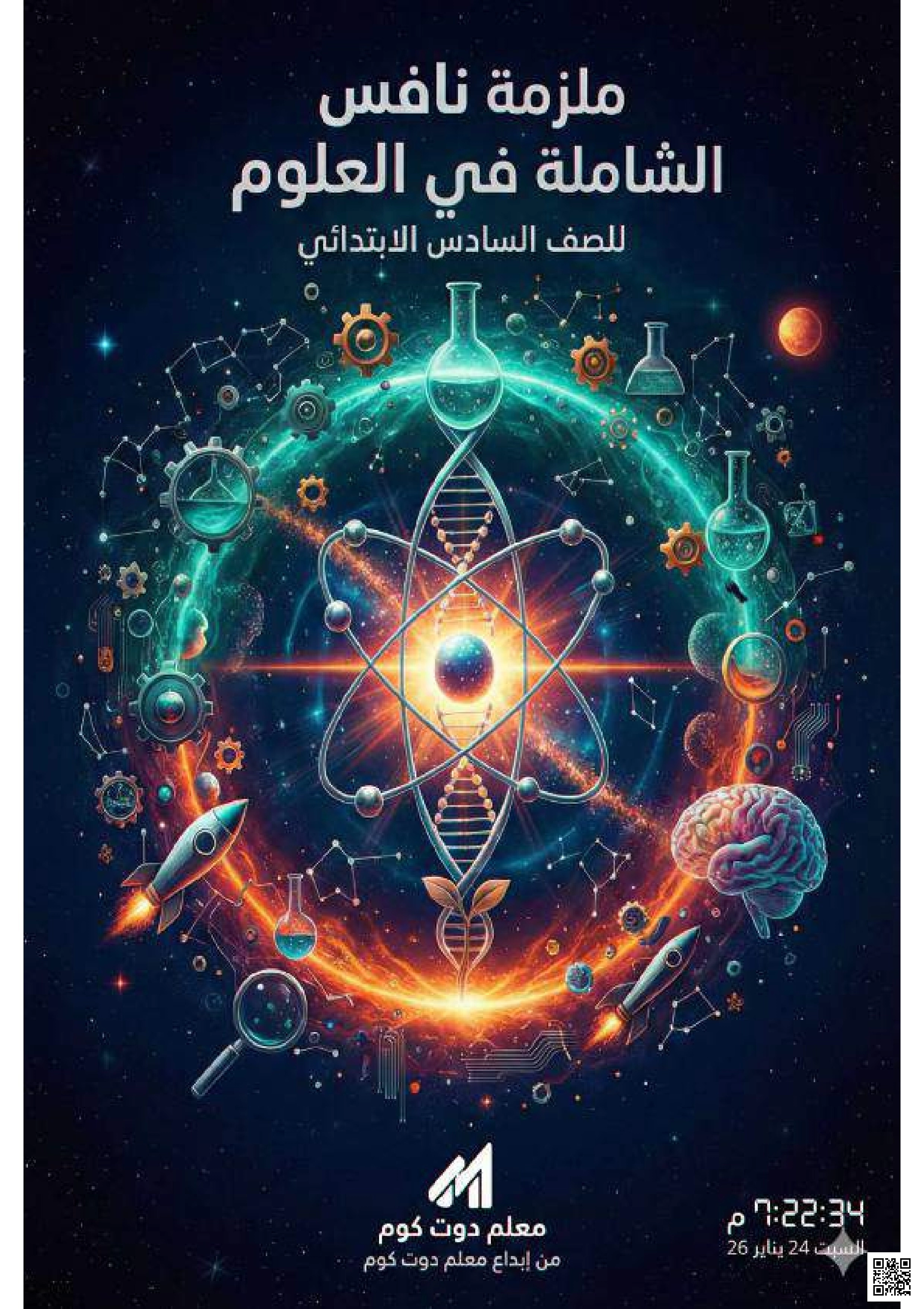 ملزمة نافس الشاملة في مجال العلوم غير محلول - علوم - الصف الصف السادس - الفصل الفصل الثاني