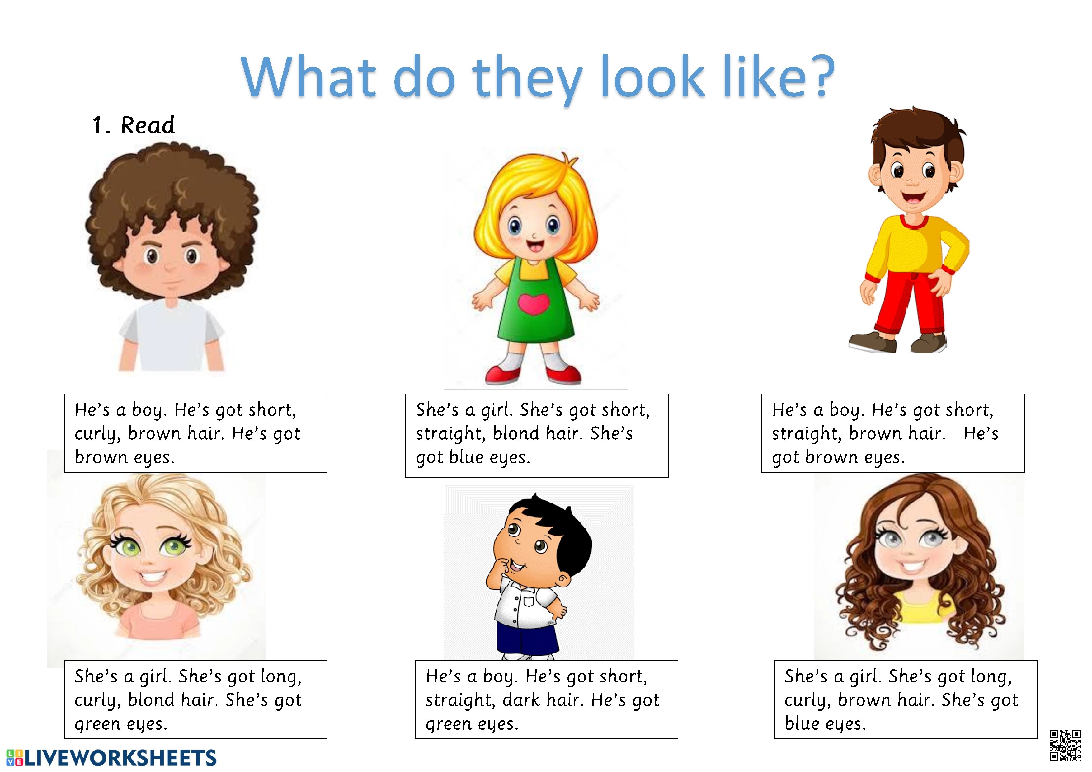 الدرس6 الوحدة10 ورقة عمل تفاعلية لمهارات الوصف والمطابقة Worksheet - لغة انجليزية - الصف الصف الأول المتوسط - الفصل الفصل الثاني