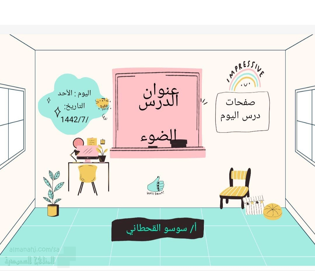 شرح درس الضوء وخصائصه