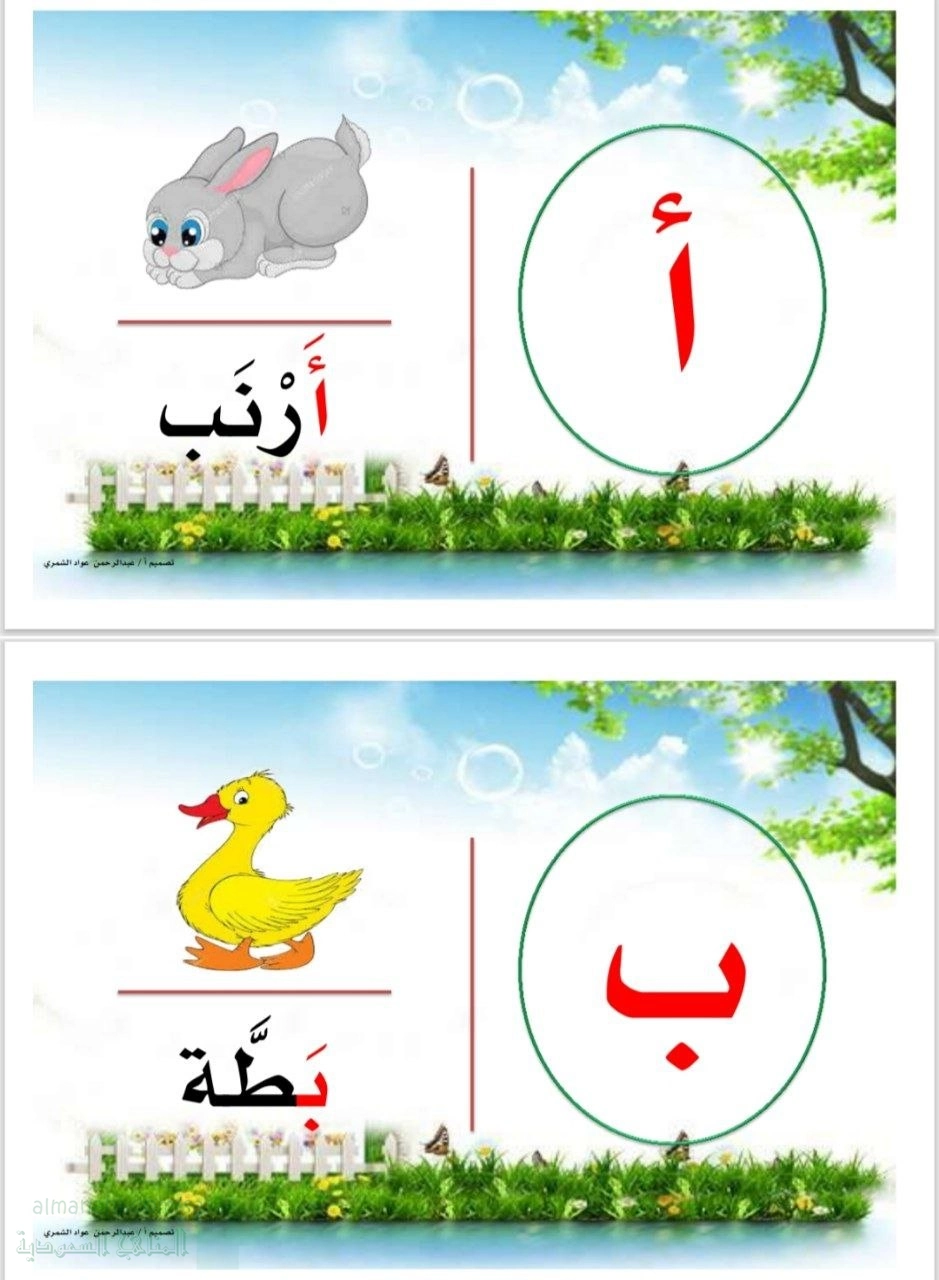 شرح حروف الهجاء وسيلة صورة وحرف
