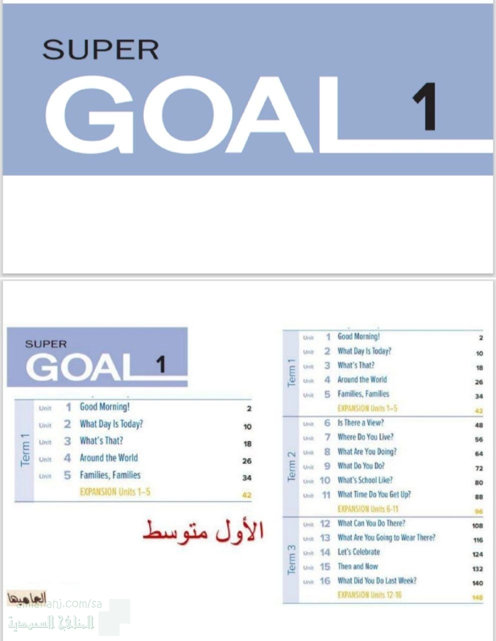 الدرس الأول الوحدة الثانية فهم المقروء Super Goal 1