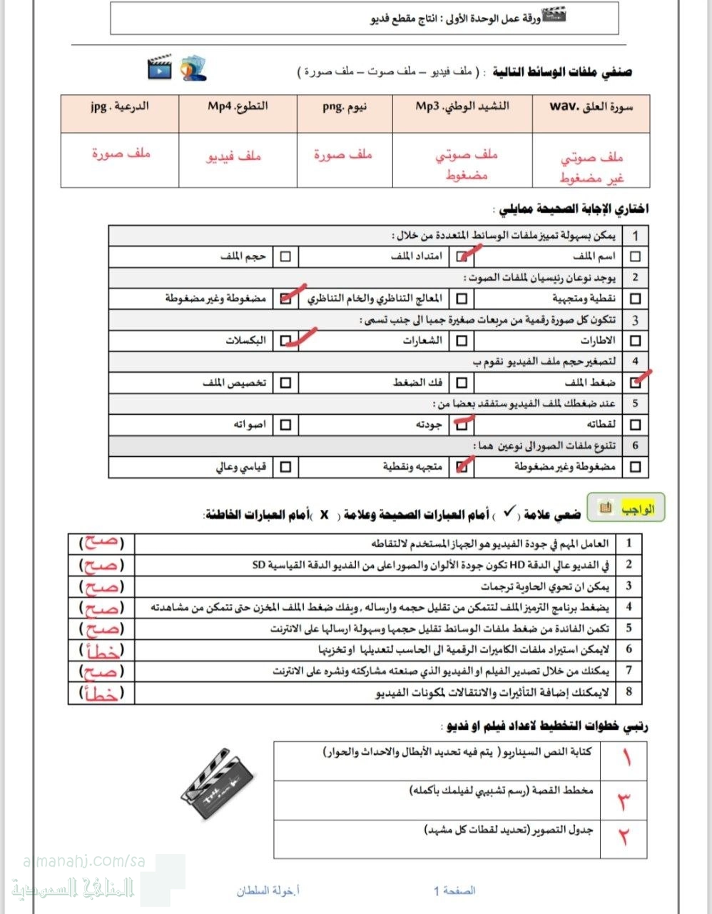 حلول مذكرة أوراق عمل 1447ه‍