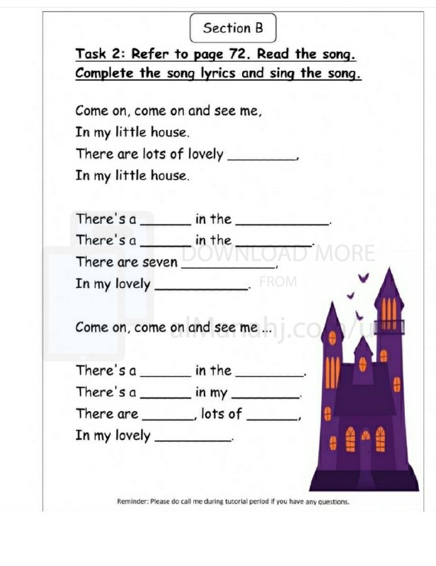 Lovely Lyrics worksheet